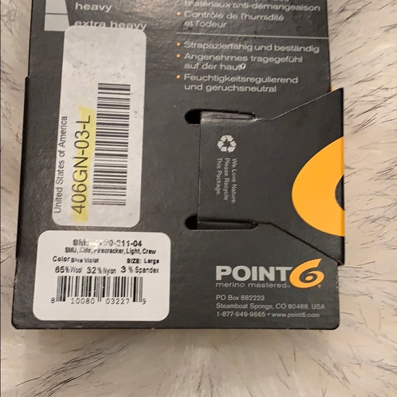 Point 6 kids lightweight hiking socks size L - Picture 7 of 7